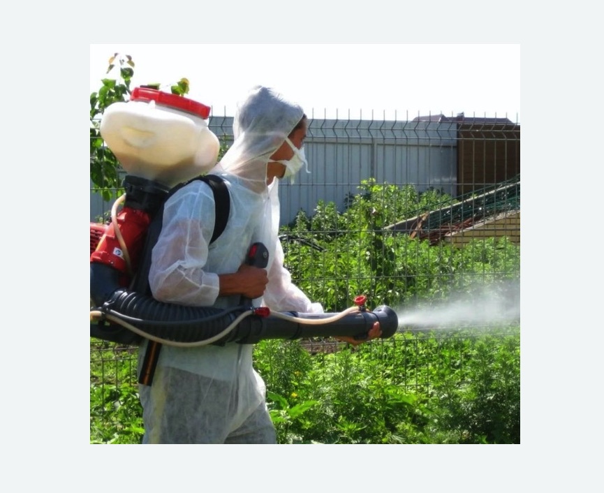 Акарицидная обработка территории в Долинске